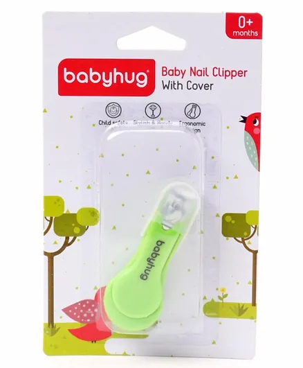 Babyhug Nail Clipper with Cover - Green