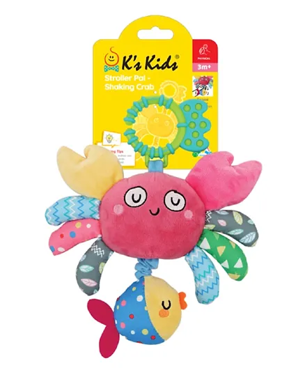 K's Kids Shaking Crab Crib Toy - Multicolour