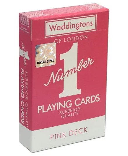 Waddingstons Number 1 Classic Card - Pink