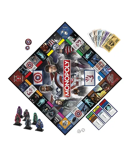 Monopoly Board Game - The Falcon and the Winter Soldier Edition