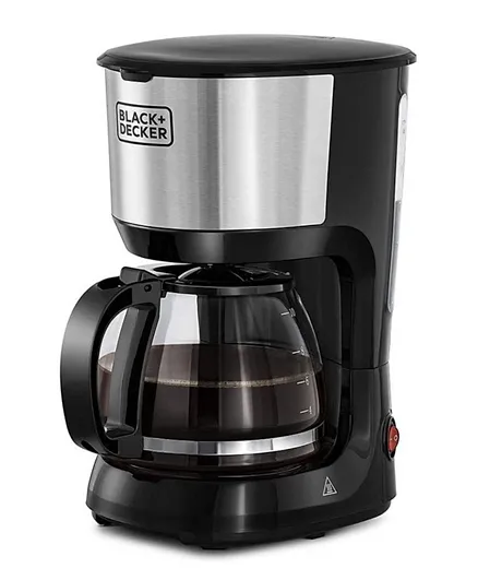 Black and Decker 10 Cups Coffee Maker 1.25L 750W DCM750S-B5 - Black