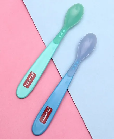 Babyhug Heat Sensitive Spoons 1.5ml Set of 2 - Blue Green