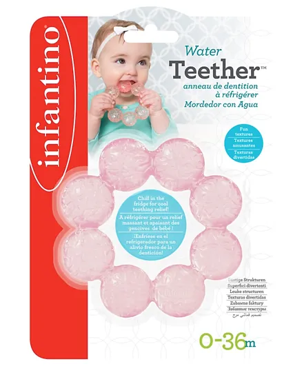 Infantino Water Filled Teether - Light Pink