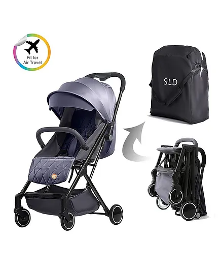 Teknum SLD Travel Lite Stroller With Carry Bag - Dark Grey