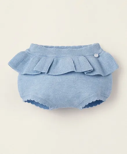 Zippy Solid Knit Bloomers - Blue