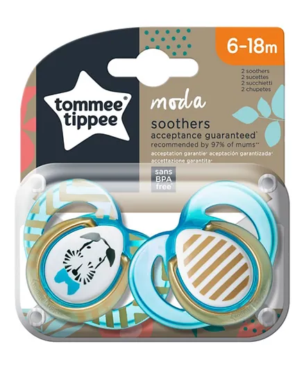 Tommee Tippee Moda Soother Dummies - Pack of 2
