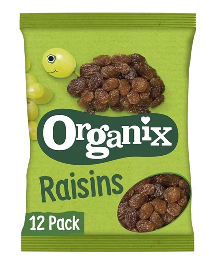 Organix Organic Raisins Mini Boxes - Pack of 4