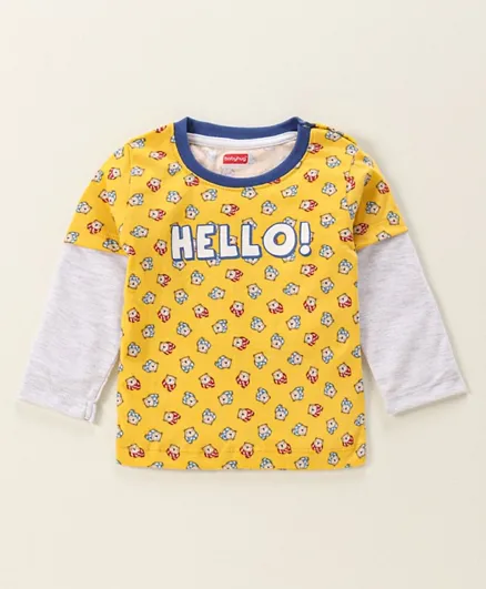Babyhug - Long Sleeves T-Shirt - Yellow
