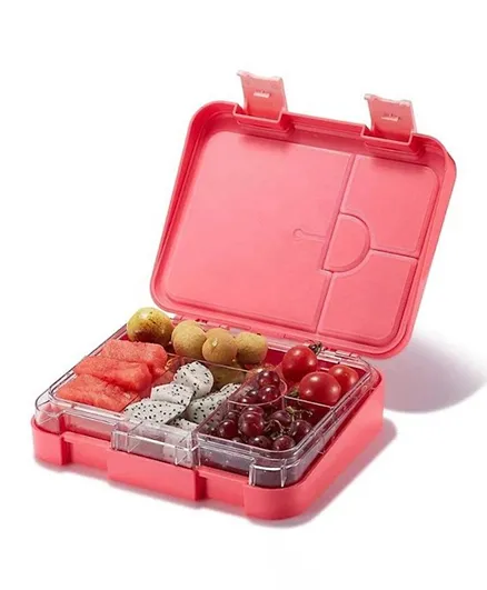 LUQU - Bento Lunch Box 6 Compartments - Coral