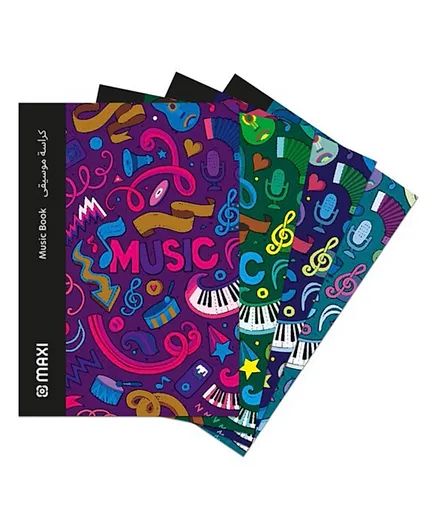Maxi A4 Music Book - Assorted