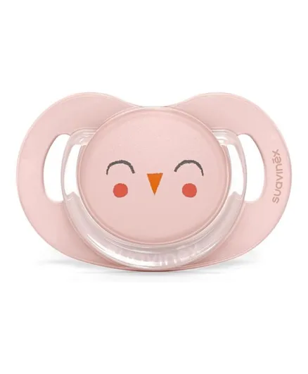 Suavinex - Prem Phy Soother - Owl -Pink