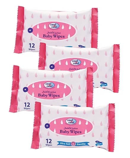 Cool & Cool Baby Wipes Regular - 40 Pieces
