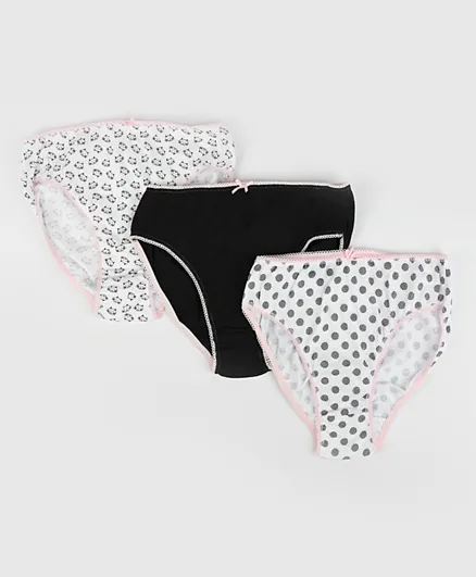 Finelook - Girls 3 piece printed panties set - Multicolor