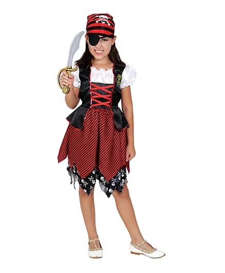 Mad Toys Pirate Girl Halloween Costume - Multicolor