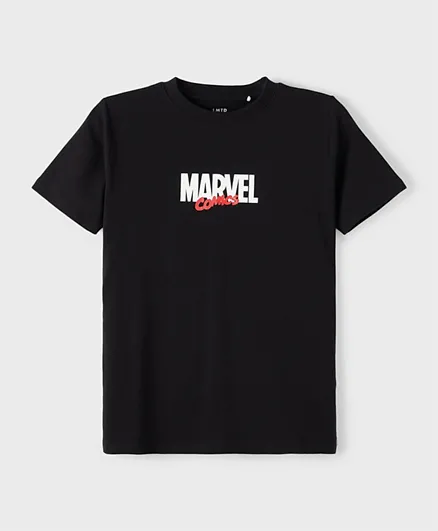 Name It Marvel Short Sleeves T-Shirt - Black