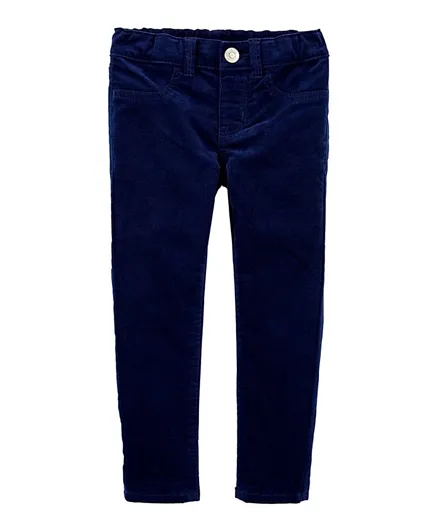 OshKosh B'Gosh Velvet Button Closure Jeans - Blue