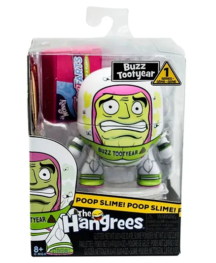 The Hangrees Buzz Toot Year Collectable Parody Figure with Slime - White