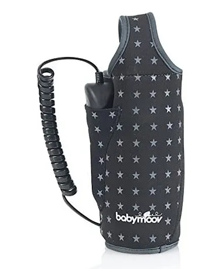 بيبي مووف - جهاز يونيفرسال ستار لتدفئة زجاجات السيارة  - أسود
