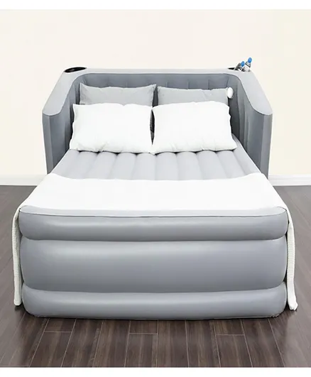 بيست واي - سرير هواء مع حواف مرتفعة بحجم كوين مع منفاخ مدمج