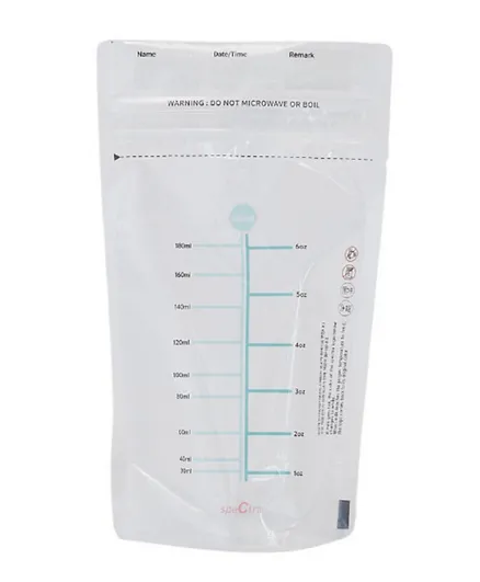 سبكترا - حقيبة تخزين حليب الثدي النظيف 180 مل (60 قطعة)