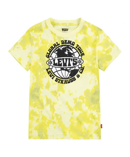 Levi's - Skater Globe T-Shirt - Yellow
