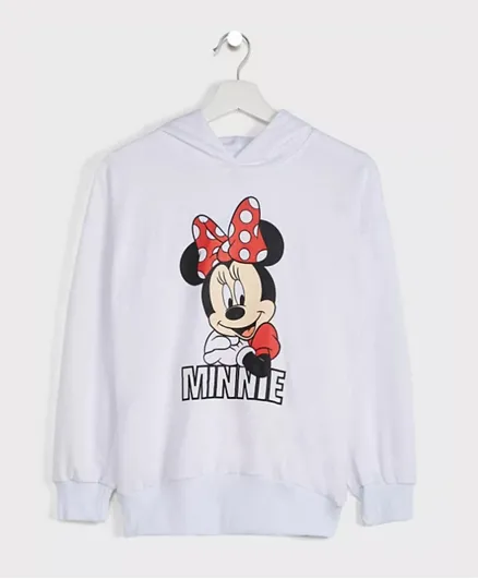 Disney Minnie Mouse Hoodie - White
