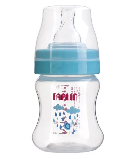 Farlin PP Wide Neck Feeding Bottle Blue - 150 ml
