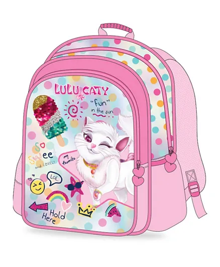 Lulu Caty - Backpack 2 Main Compartments and 2 Side Pockets - 16 inches