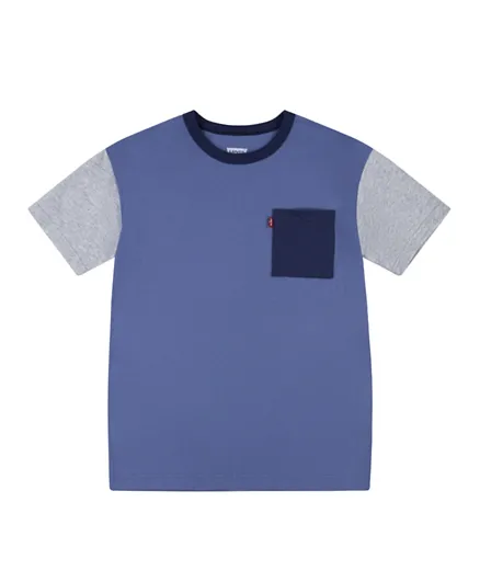 Levi's Color Blocks T-Shirt - Light Blue