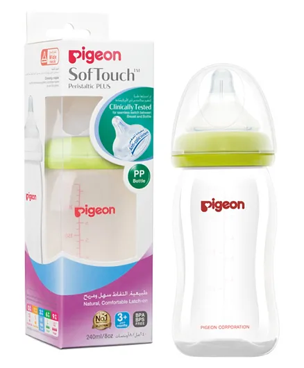 Pigeon Softouch Wide Neck Plastic Bottle - 240mL