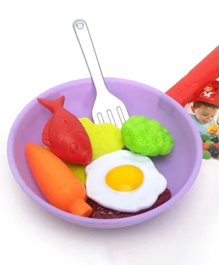 Fried Eggs Pan Kitchen Playset - 8 Pieces