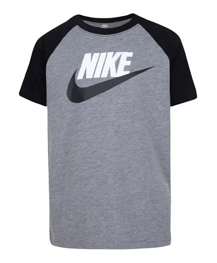 Nike Futura Raglan T-Shirt - Carbon Heather