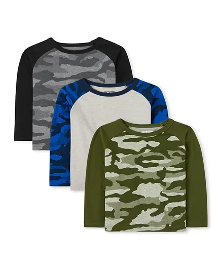 Buy Children's Place 3 Pack Camo T-shirt - Multicolor for Boys (3-4 Years) Online KSA, Shop at FirstCry.sa - 6219aae67b014