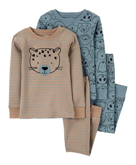 Carter's 4-Piece Bear 100% Snug Fit Cotton Pajama Set - Multicolor