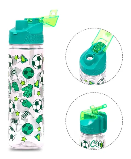 Eazy Kids Tritan Water Bottle Soccer Green - 650mL