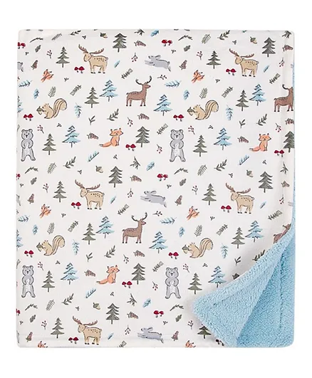 لافابل فريندز - بطانية  مطبوعة بغابة شيربا