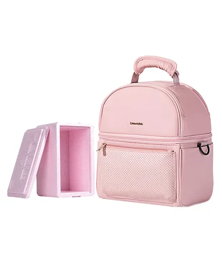 Sunveno Insulated Lunch Bag with Thermo Box - Pink