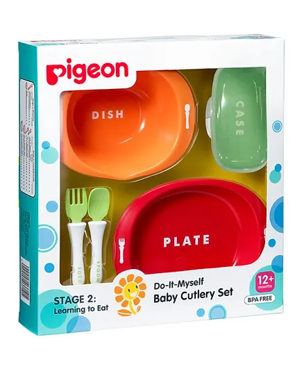 Pigeon Do-it-Myself Baby Cutlery Set - 5 Pcs