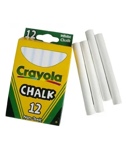 Crayola Anti Dust Chalks White - Pack of 12