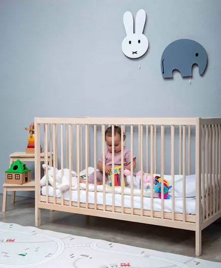 اولوسال - سرير أطفال من الخشب الطبيعي بمستويين