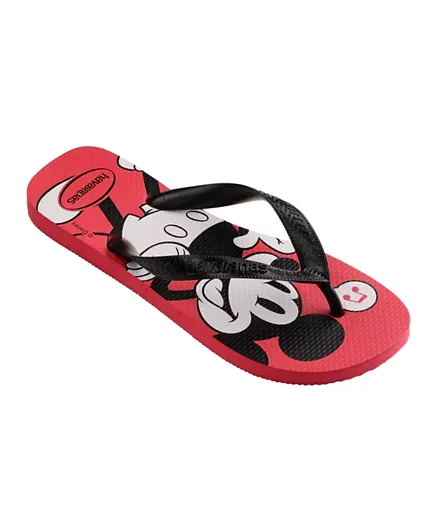 Havaianas Disney Mickey Ruby Flip Flops - Red