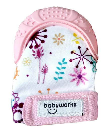 Babyworks Teething Mitt - Pink