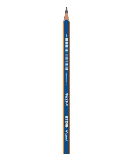 Maped Black Peps Hb Pencil - Pack Of 12