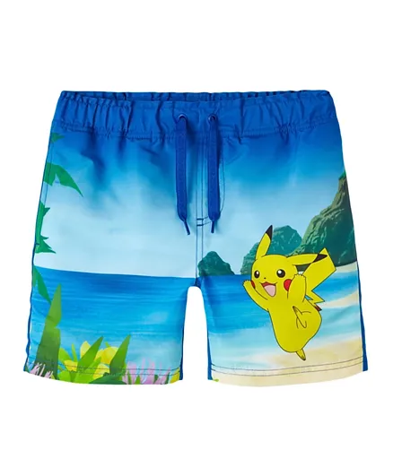 Name It Pokemon Graphic Swim Shorts - Blue