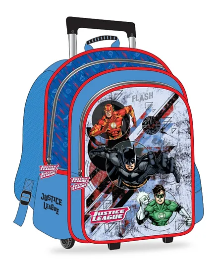 Justice League - Trolley Bag 2 Main Compartments and 2 Side Pockets - 16' inches
