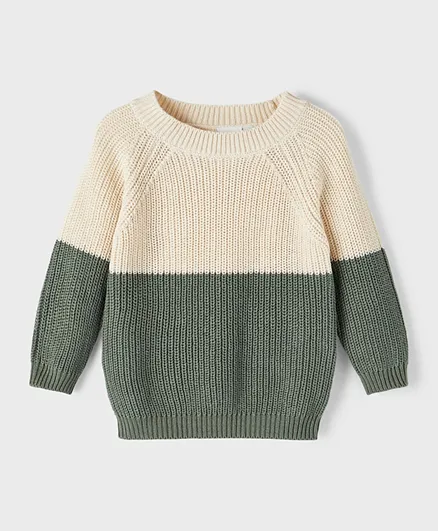 Name It Knitted Pullover - Laurel Wreath