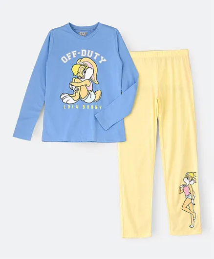 UrbanHaul X Looney Tunes Pyjama Set - Blue & Yellow