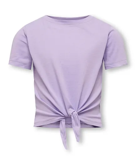 Only Kids Knot Top - Purple Rose