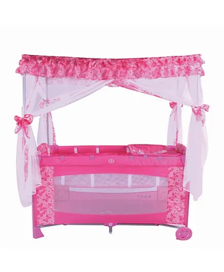 Babylove Playpen With Mosquito Net 27-910A - Pink