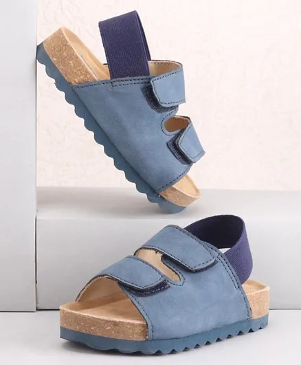 Babyoye Solid Color Sandals - Dark Blue